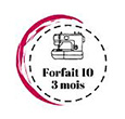 10 cours de couture 360 € valable 3 mois